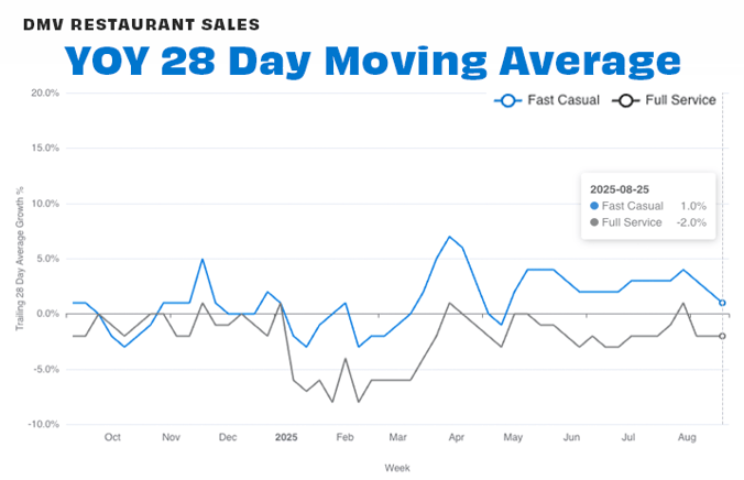 DMV by segement 28-day AUG 25