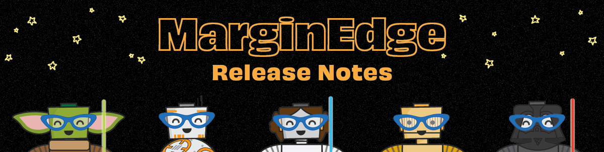 Star wars MarginEdge Release Notes