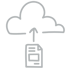 invoice to cloud icon