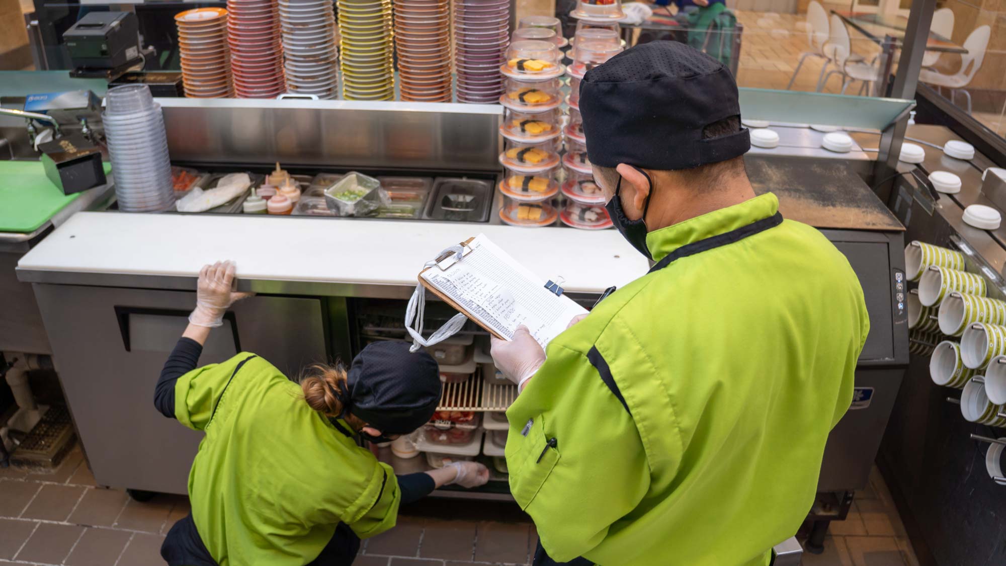 Wasabi Sushi manually entering inventory