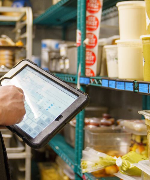 Taking Inventory in Walk In (2)